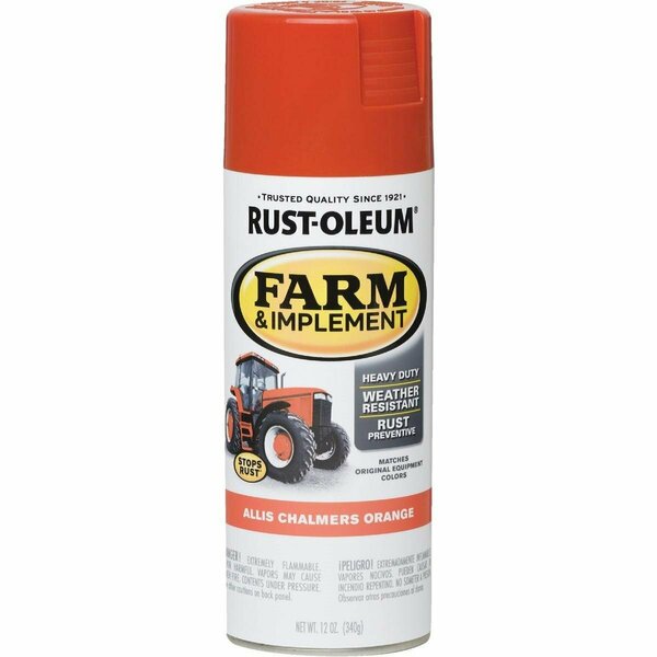 Rust-Oleum 12 Oz. Allis Chambers Orange Farm & Implement Spray Paint 280135